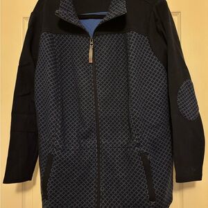 Talbots Women's Royal Blue and Navy Utility Jacket 2X